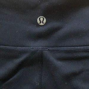 Lulu Lemon Full Length Leggings Reversible Black and Brown